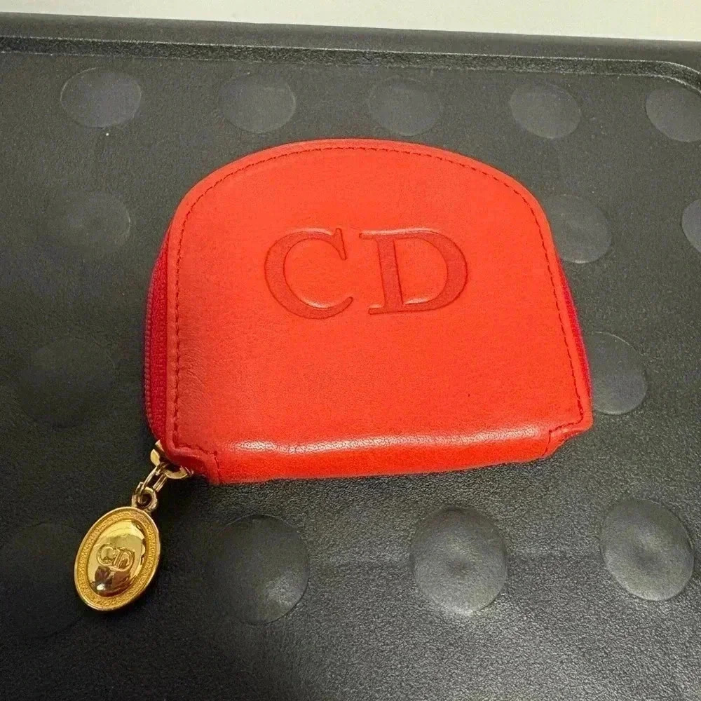 Vintage Christian Dior Zip  around coin purse